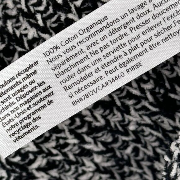 Eileen Fisher Womens Black Organic Cotton Cardigan Sweater chunky size small - Picture 4 of 12